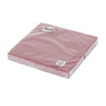 Napkins 3ply, 33x33cm, 20pcs, pink - Image 2