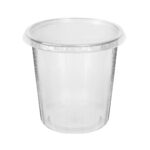 PP containers, 500 ml, Ø101/103 mm, transparent, 100 pcs. - Image 3