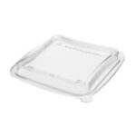 Lids for PET containers, 180×180 mm, 396 pcs., transparent (E400643)